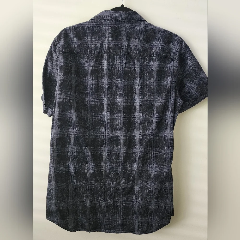 Calvin Klein Juniors Casual Snap Button Down Cotton Shirt Roll-Tab - Picture 2 of 6